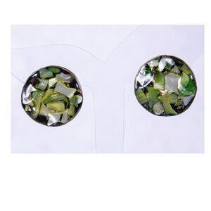 VINTAGE Lucite CLIP ON EARRINGS 50s-60s